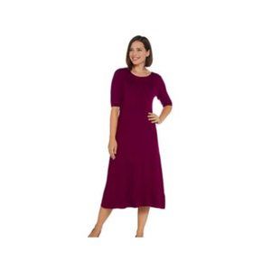 Louis Dell'Olio Whisper Knit Dress Dark Magenta 2X